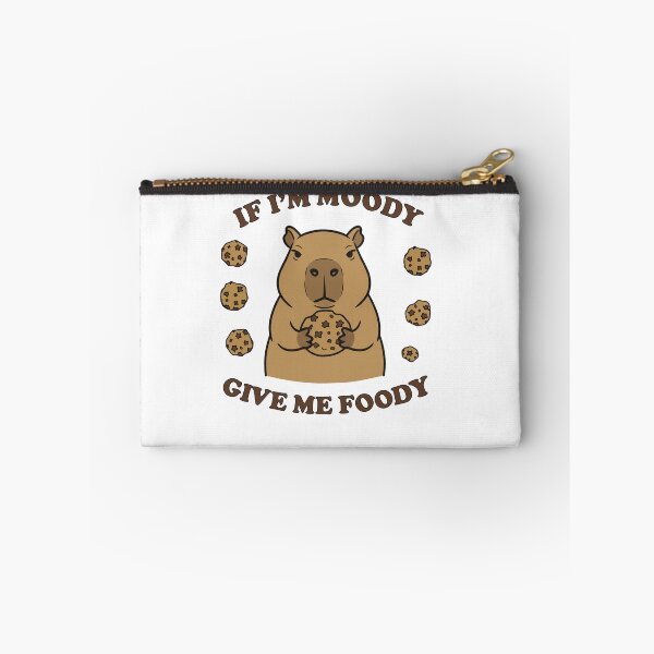 Item preview, Funny Moody Capybara Eating Cookie Foody Pun designed and sold by k3rstman1.