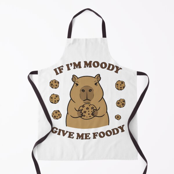 Item preview, Funny Moody Capybara Eating Cookie Foody Pun designed and sold by k3rstman1.