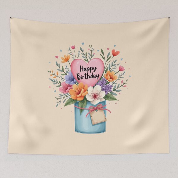 Item preview, Watercolor Wildflower Birthday Garden designed and sold by PriyaMagic.