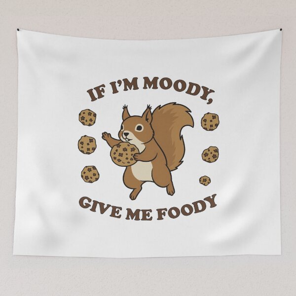 Item preview, Funny Hangry Squirrel Eating Chocolate Chip Cookies designed and sold by k3rstman1.
