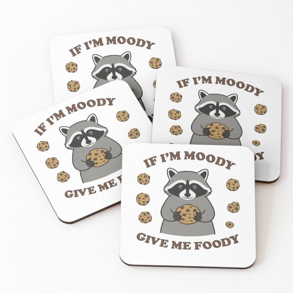 Item preview, Cute Raccoon Eating Cookie Funny Food Pun designed and sold by k3rstman1.