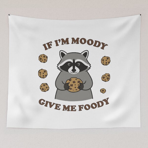 Item preview, Cute Raccoon Eating Cookie Funny Food Pun designed and sold by k3rstman1.
