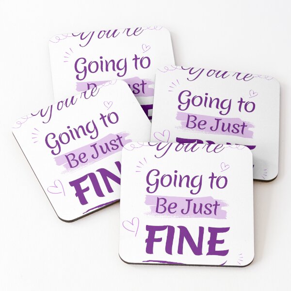 Item preview, You're Going to be Just Fine - Purple Affirmation Quote designed and sold by LAJdesigns.