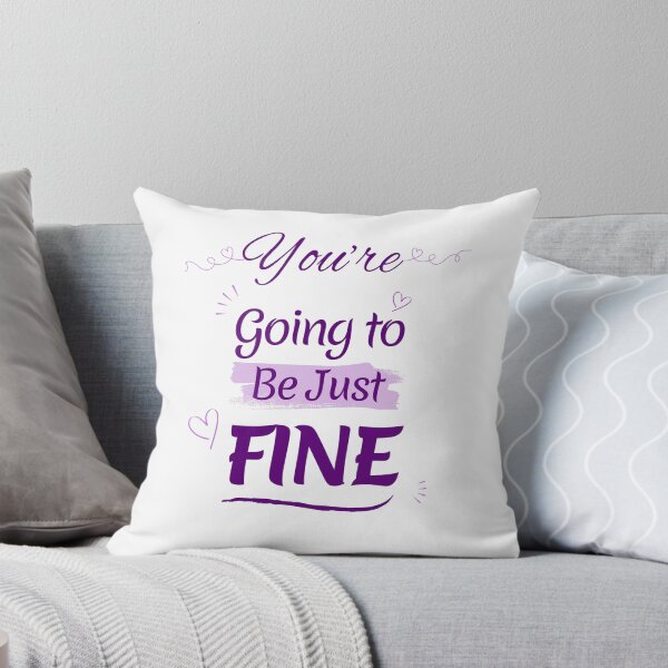 Item preview, You're Going to be Just Fine - Purple Affirmation Quote designed and sold by LAJdesigns.