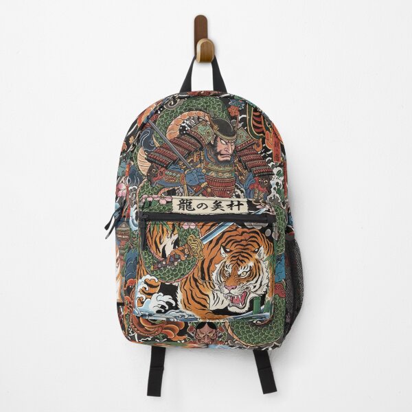Item preview, Irezumi Backpack | Japanese Tattoo Style | Traditional Design Backpack | Cultural Print designed and sold by HybridThe0ry.