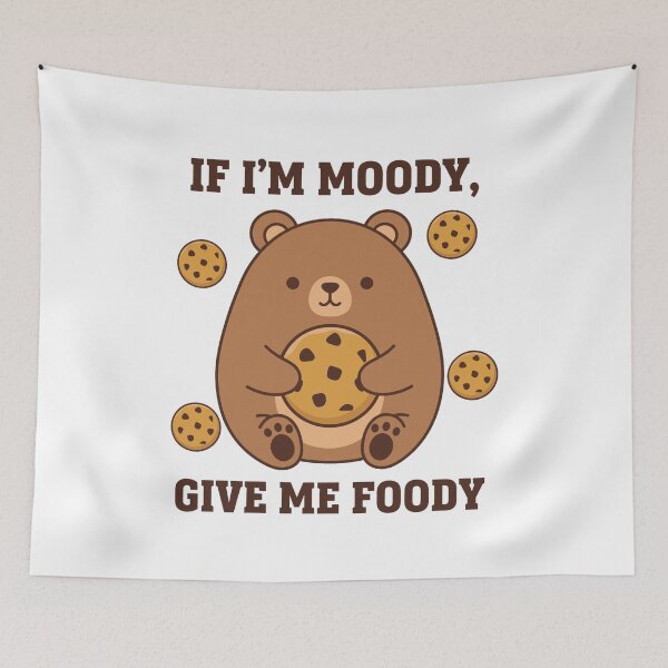 Item preview, Funny Moody Bear Foodie Give Me Foody designed and sold by k3rstman1.