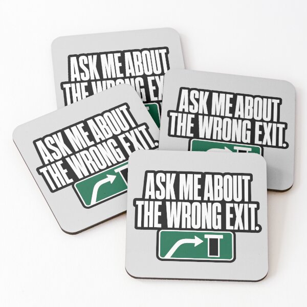 Item preview, Ask Me About The Wrong Exit Funny Driving designed and sold by POD DYNASTY | Original Print On Demand T-Shirt Graphics.