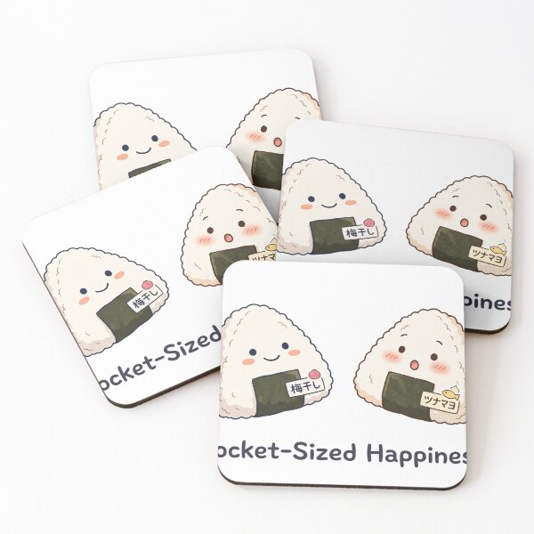 Item preview, Cozy Anime Style Cute Onigiri Rice Ball designed and sold by ModMotiff.
