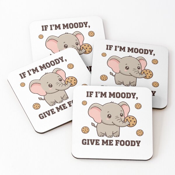 Item preview, Cute Moody Elephant Give Me Foody Cartoon designed and sold by k3rstman1.