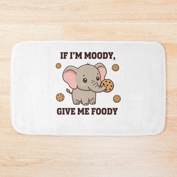 Item preview, Cute Moody Elephant Give Me Foody Cartoon designed and sold by k3rstman1.