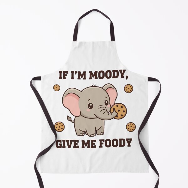 Item preview, Cute Moody Elephant Give Me Foody Cartoon designed and sold by k3rstman1.