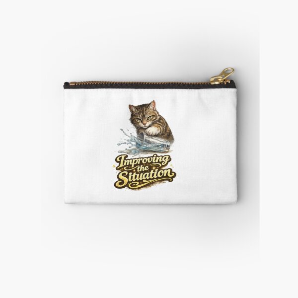 Item preview, Improving the Situation Funny Cat Meme designed and sold by jgvisualarts.