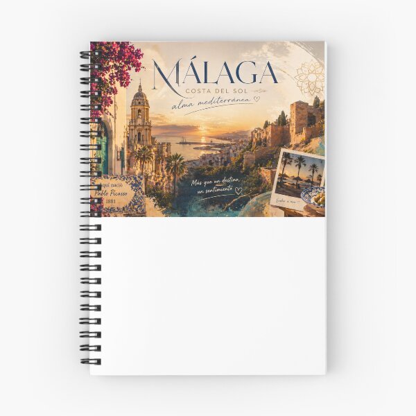 Item preview, Malaga Spain Vintage Travel Poster – Costa del Sol Sunset Art Print, Mediterranean Aesthetic, Andalusia Wall Art designed and sold by PepeMilano.