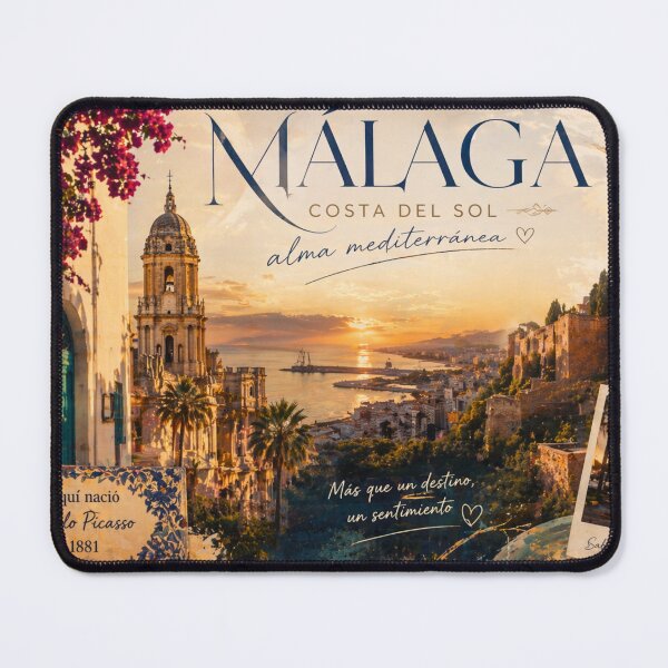 Item preview, Malaga Spain Vintage Travel Poster – Costa del Sol Sunset Art Print, Mediterranean Aesthetic, Andalusia Wall Art designed and sold by PepeMilano.