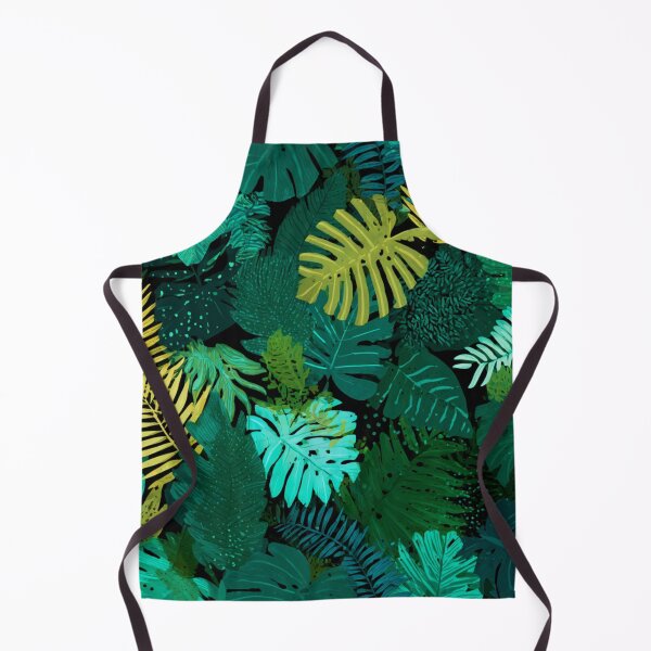 Item preview, Vibrant Tropical Leaves Monstera Palm Pattern designed and sold by NicolasGlowArt.