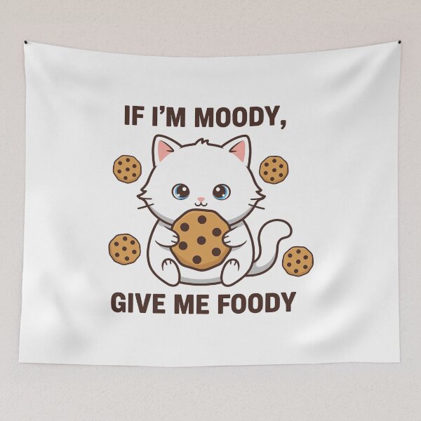 Item preview, Funny Moody Cat Give Me Foody Cookie designed and sold by k3rstman1.