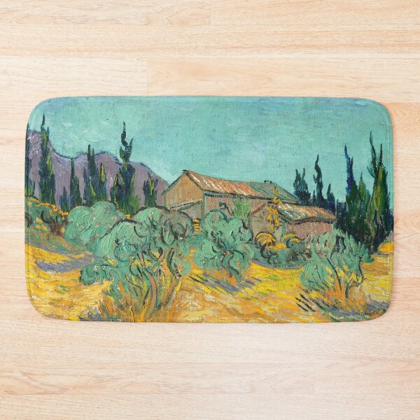 Item preview, Wooden Cabins among the Olive Trees Van Gogh designed and sold by Glimmersmith.