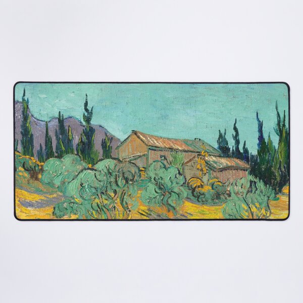 Item preview, Wooden Cabins among the Olive Trees Van Gogh designed and sold by Glimmersmith.