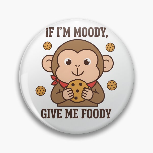 Item preview, Funny Moody Monkey Foodie Quote Cartoon designed and sold by k3rstman1.