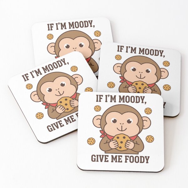 Item preview, Funny Moody Monkey Foodie Quote Cartoon designed and sold by k3rstman1.