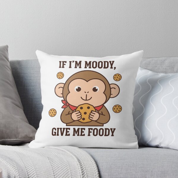 Item preview, Funny Moody Monkey Foodie Quote Cartoon designed and sold by k3rstman1.