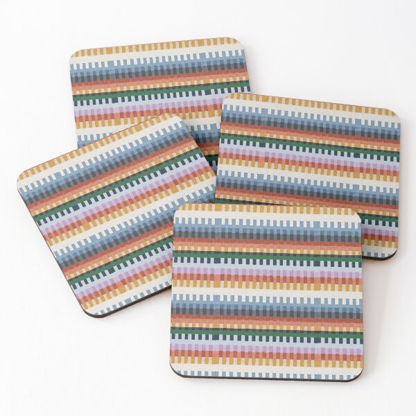 Item preview, Colorful Woven Stripe Pattern Rug Texture – Modern Geometric Textile Design designed and sold by Timegraf.