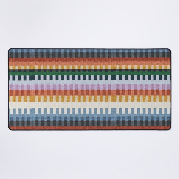 Item preview, Colorful Woven Stripe Pattern Rug Texture – Modern Geometric Textile Design designed and sold by Timegraf.