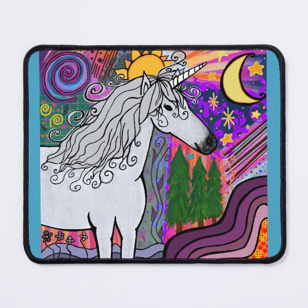 Item preview, whimsical unicorn designed and sold by abbigailgray.
