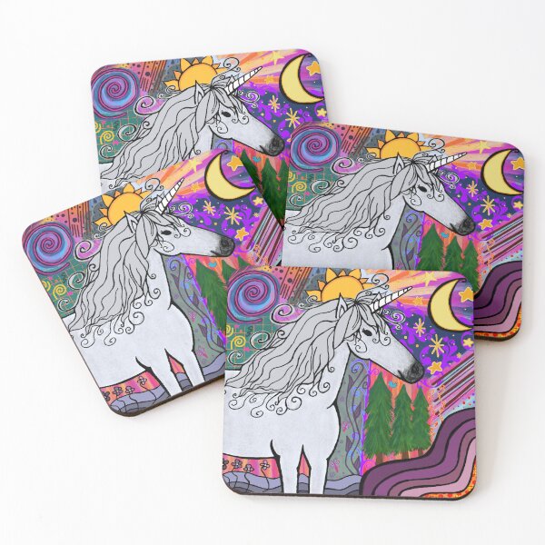 Item preview, whimsical unicorn designed and sold by abbigailgray.