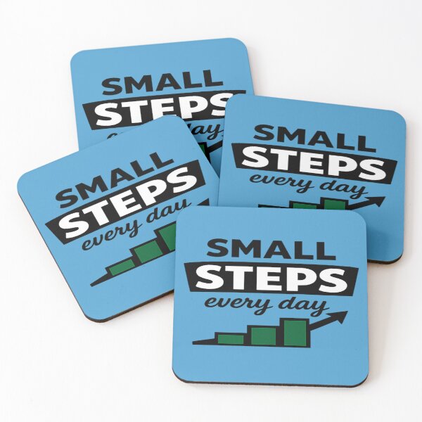 Item preview, Small Steps Every Day – Minimalist Motivational Quote Design designed and sold by DesignHouse07.