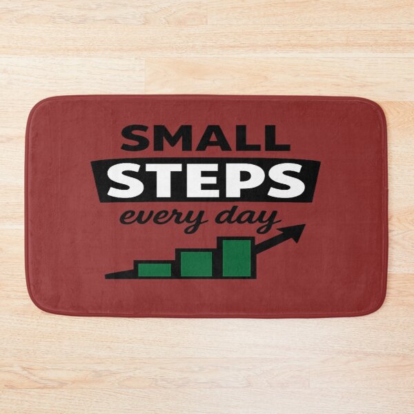 Item preview, Small Steps Every Day – Minimalist Motivational Quote Design designed and sold by DesignHouse07.