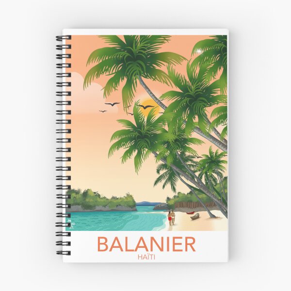 Item preview, Balanier Haiti Travel Poster — Petit-Goâve Caribbean Wall Art — Hidden Beach Haiti designed and sold by Island Life Studio.