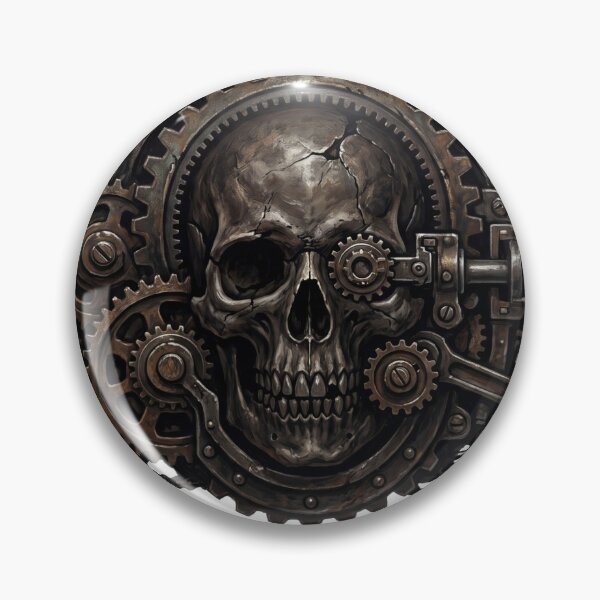 Artikelvorschau, Düster, gotisch, industriell, Totenkopf, Zahnräder, Schicksal entworfen und verkauft von ModMotiff.