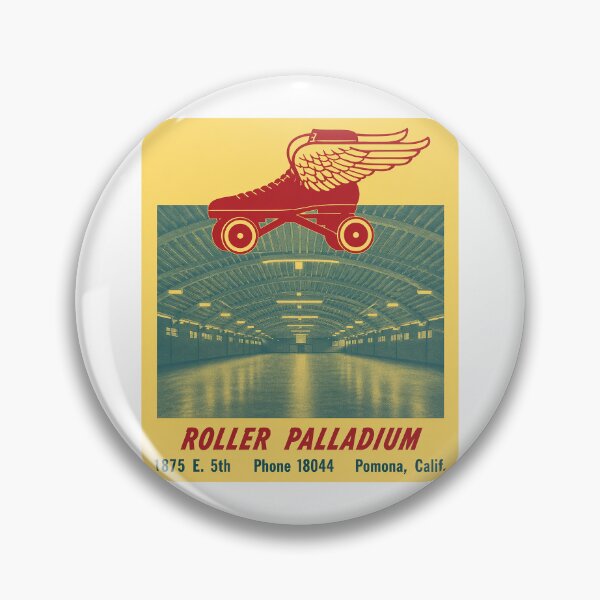 Item preview, Roller Palladium Pomona California  Roller Skating Rink Sticker Decal Label designed and sold by tislord.