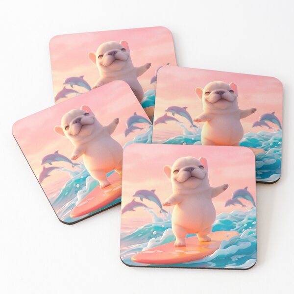 Item preview, Cute Pibble Surf designed and sold by cinnamonplay.
