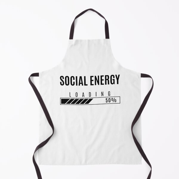 Item preview, Social Energy Loading – Funny Introverts & Quiet People (BLK Text) designed and sold by On The Rise Designs.
