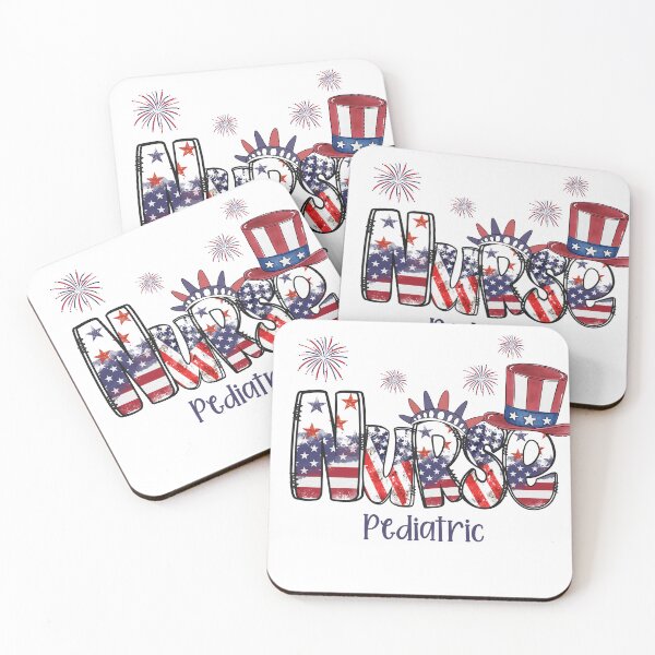 Item preview, Patriotic Pediatric Nurse  - Memorial - 4th of July designed and sold by SimplySono.