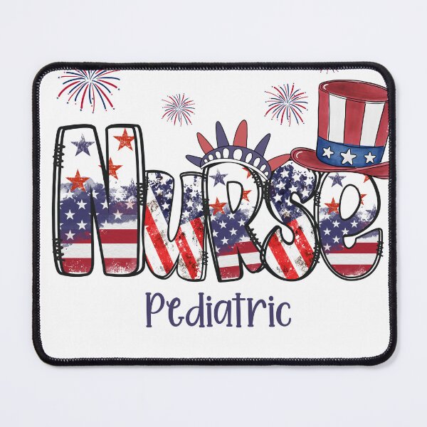 Item preview, Patriotic Pediatric Nurse - Memorial - 4th of July designed and sold by SimplySono.