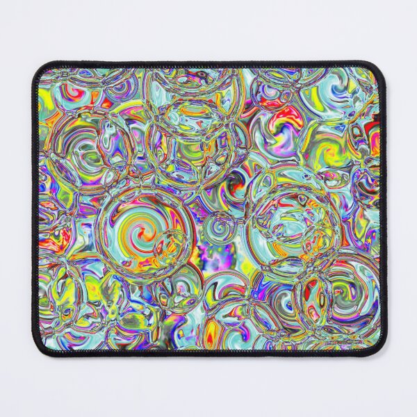 Item preview, Mixed Cyan & Yellow Hydrangea Fractal Circles designed and sold by SXW Designs.