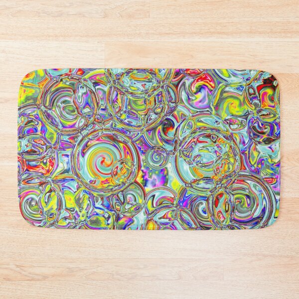 Item preview, Mixed Cyan & Yellow Hydrangea Fractal Circles designed and sold by SXW Designs.