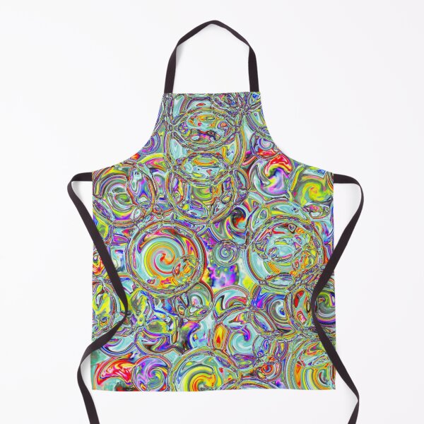 Item preview, Mixed Cyan & Yellow Hydrangea Fractal Circles designed and sold by SXW Designs.