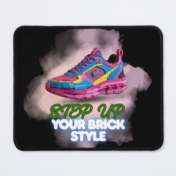 Item preview, Step Up Your Brick Style - Retro Block Sneaker Art designed and sold by SlavicKemp.