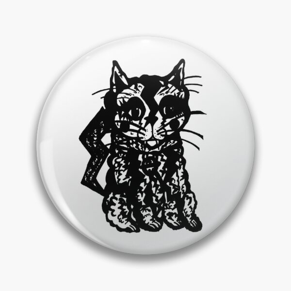 Item preview, Greyscale Heavy Contrast Lighting Bolt Cat designed and sold by KayTurtless.