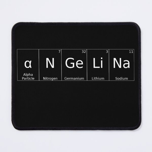 Item preview, ANGELINA - ✨ ELEMENTS & PARTICLES NAME SERIES ✨- for darker background designed and sold by WheelieGdArt.