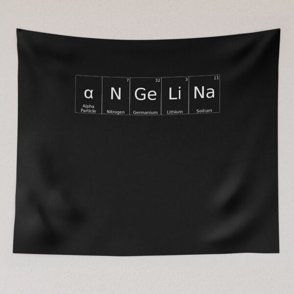 Item preview, ANGELINA - ✨ ELEMENTS & PARTICLES NAME SERIES ✨- for darker background designed and sold by WheelieGdArt.