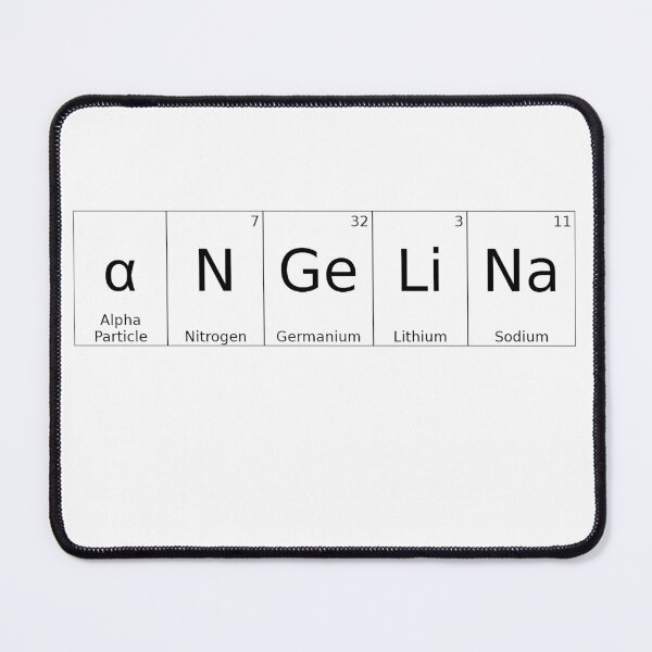 Item preview, ANGELINA - ✨ ELEMENTS & PARTICLES NAME SERIES ✨- for lighter background designed and sold by WheelieGdArt.