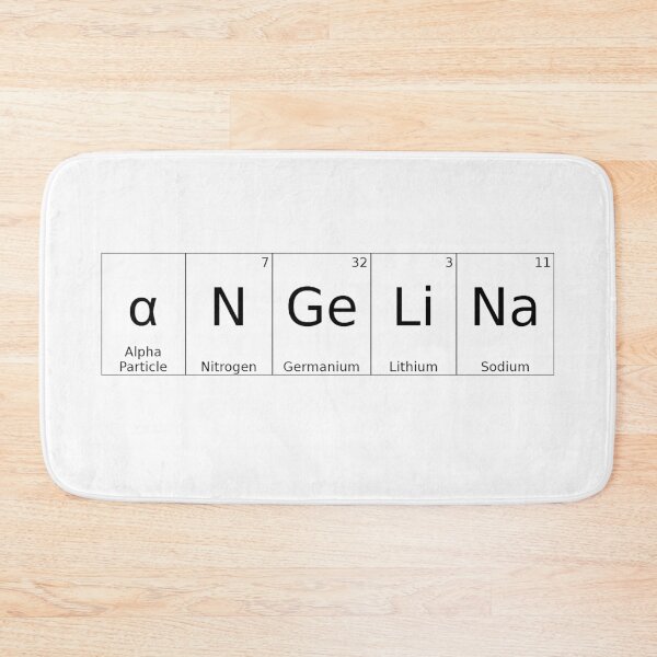 Item preview, ANGELINA - ✨ ELEMENTS & PARTICLES NAME SERIES ✨- for lighter background designed and sold by WheelieGdArt.