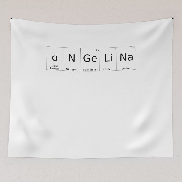 Item preview, ANGELINA - ✨ ELEMENTS & PARTICLES NAME SERIES ✨- for lighter background designed and sold by WheelieGdArt.
