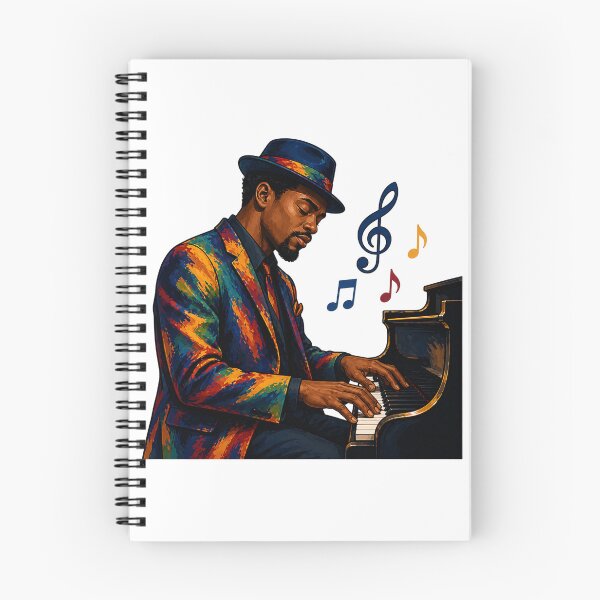 Item preview, Harlem Jazz Pianist Cultural Music Art designed and sold by Myra365Art.