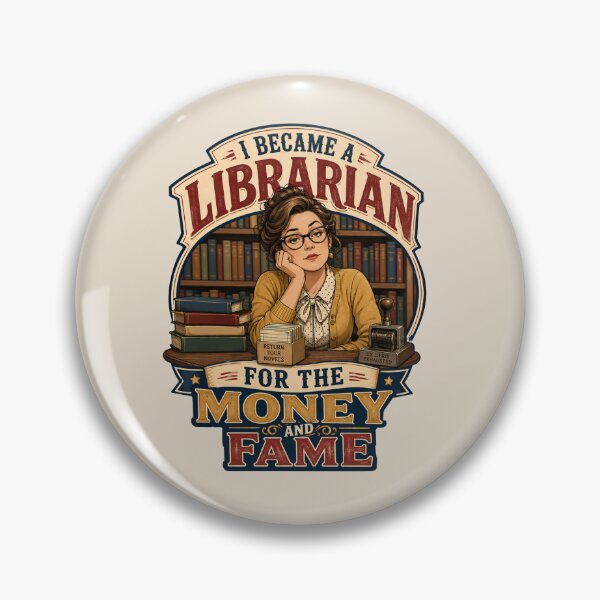 Item preview, I Became a Librarian for the Money and Fame Librarian Humor designed and sold by Ora-kuro.
